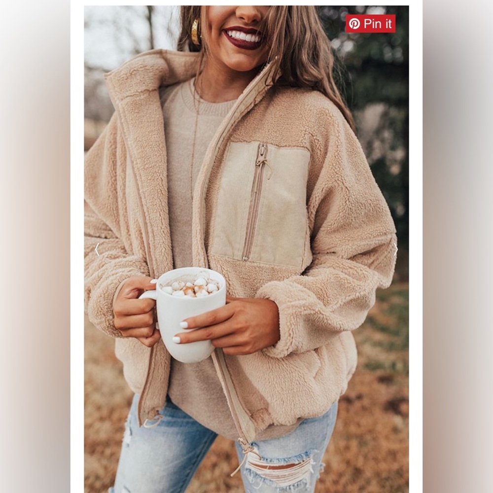 Impressions Boutique slip into winter fleece jacket
